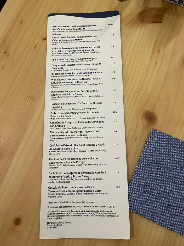Menu_BaceLo · Restaurante en Ferrol_Ferrol_immagine_1