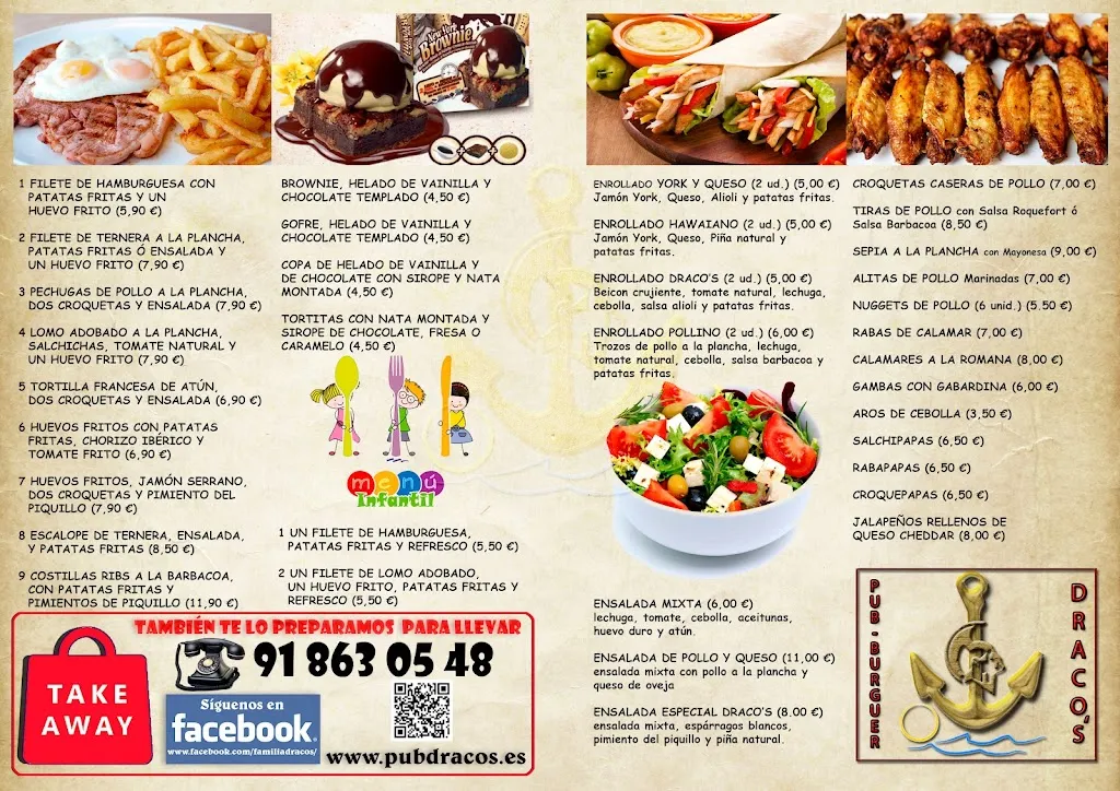 Menu_Pub Burguer Draco's_Cebreros_image_1
