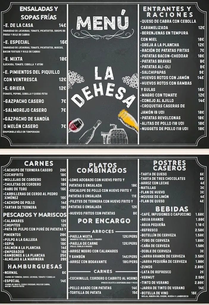 Menu_La Dehesa Gavilanes_Gavilanes_image_1
