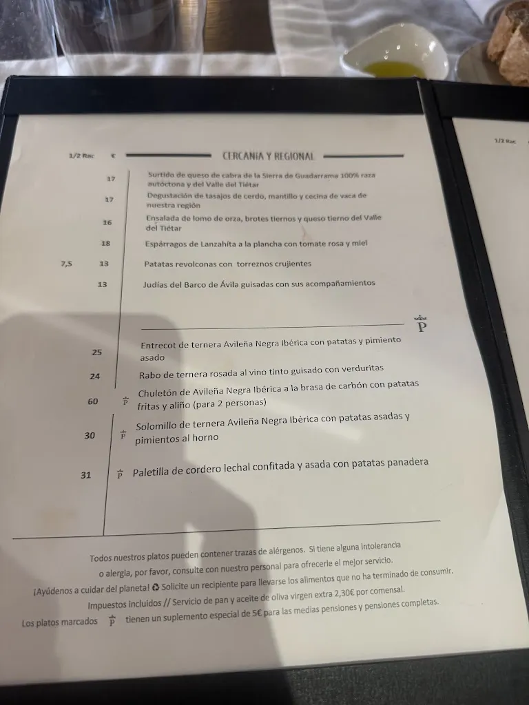 Menu_Restaurante del Parador de Avila_Herreros de Suso_image_2