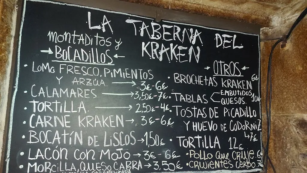 Menu_LA TABERNA DEL KRAKEN_Ferrol_immagine_2