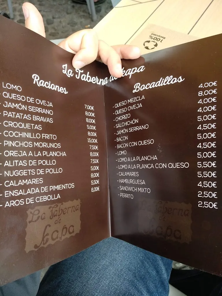 Menu_La Taberna de Kapa_Guisando_image_2