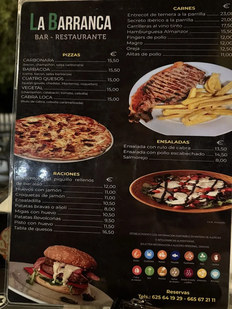 Menu_Restaurante -Terraza La Barranca_Candeleda_image_1