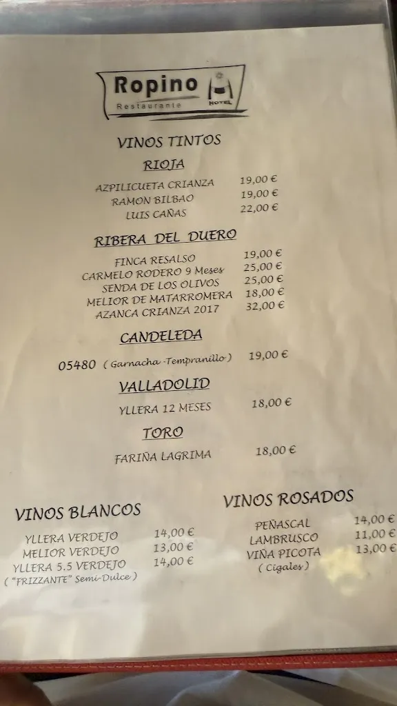 Menu_ROPINO, Casa Rural y Restaurante_Candeleda_image_2