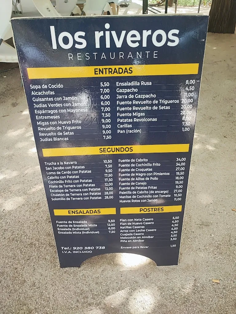 Menu_Los Riveros_Candeleda_image_1