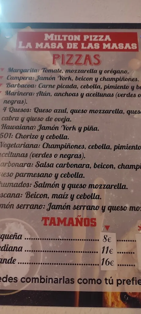 Menü_Pizzería Milton de Candeleda_Candeleda_Bild_3