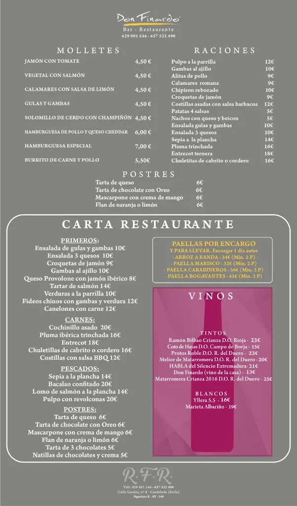 Menu_Bar Restaurante Don Finardo Candeleda_Candeleda_image_1