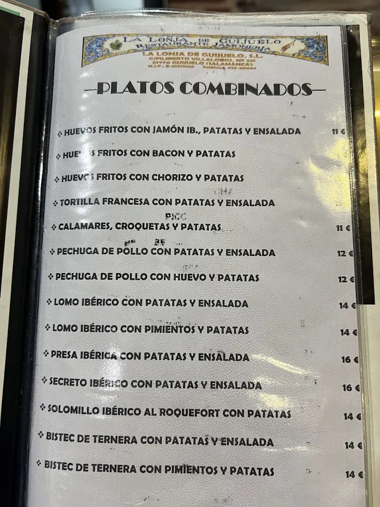 Menu_La Lonja de Guijuelo_Gilbuena_immagine_1