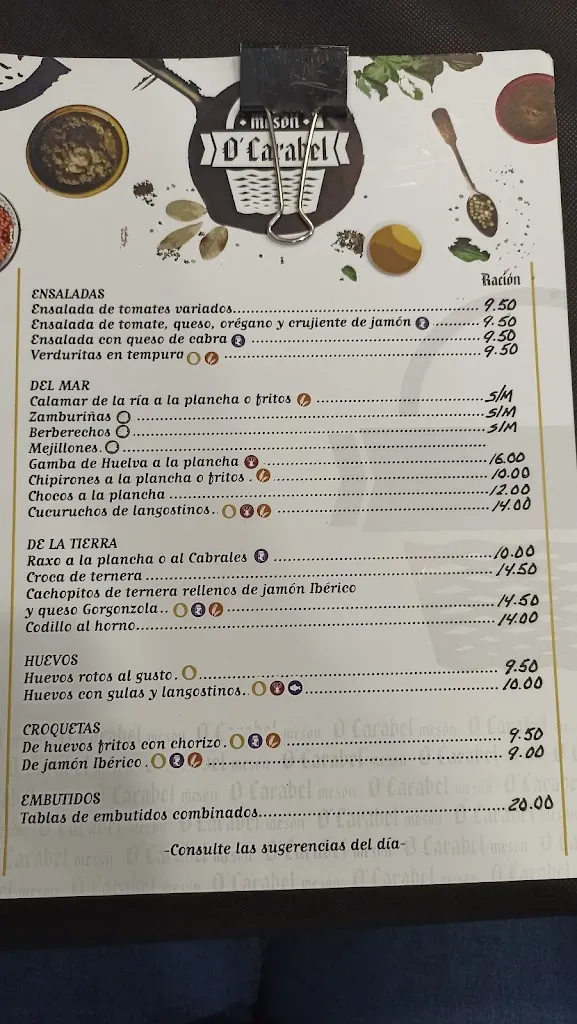 Menu_Mesón O´Carabel_Ferrol_image_1