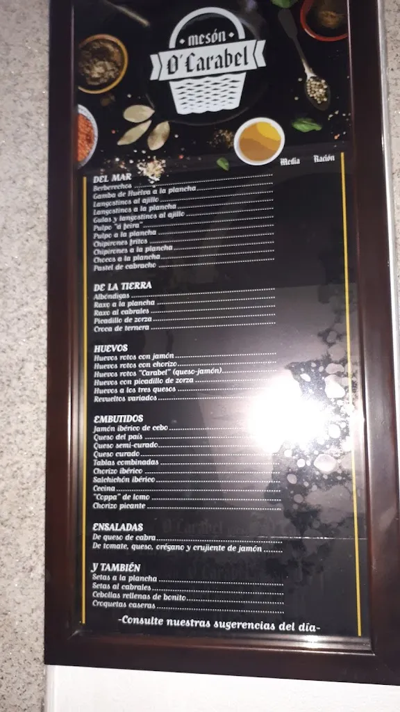 Menu_Mesón O´Carabel_Ferrol_image_2