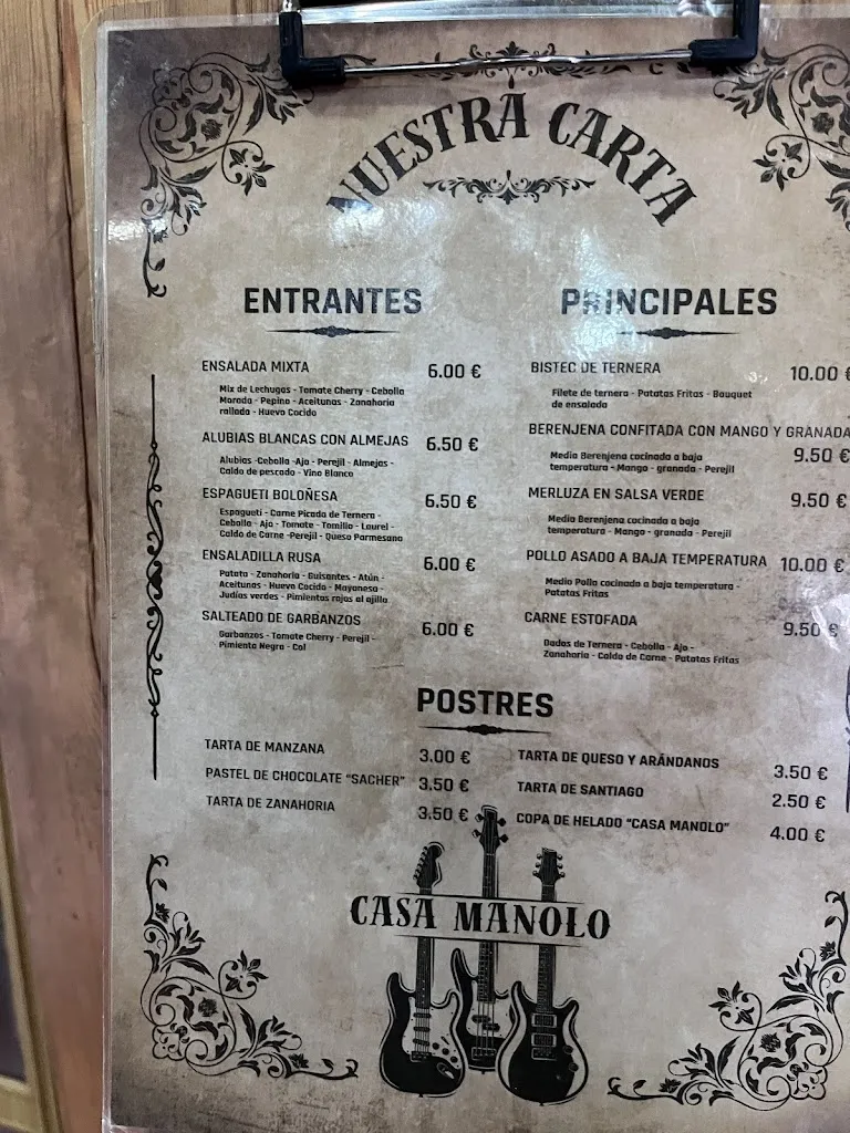 Menu_Bar Restaurante Casa Manolo_Hornillo El_image_2