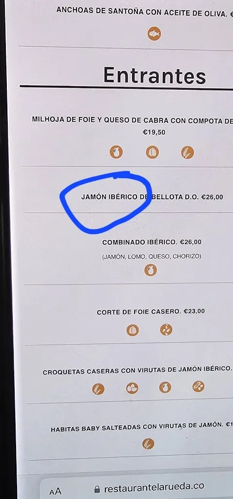 Menu_Restaurante La Rueda_Hornillo El_image_1