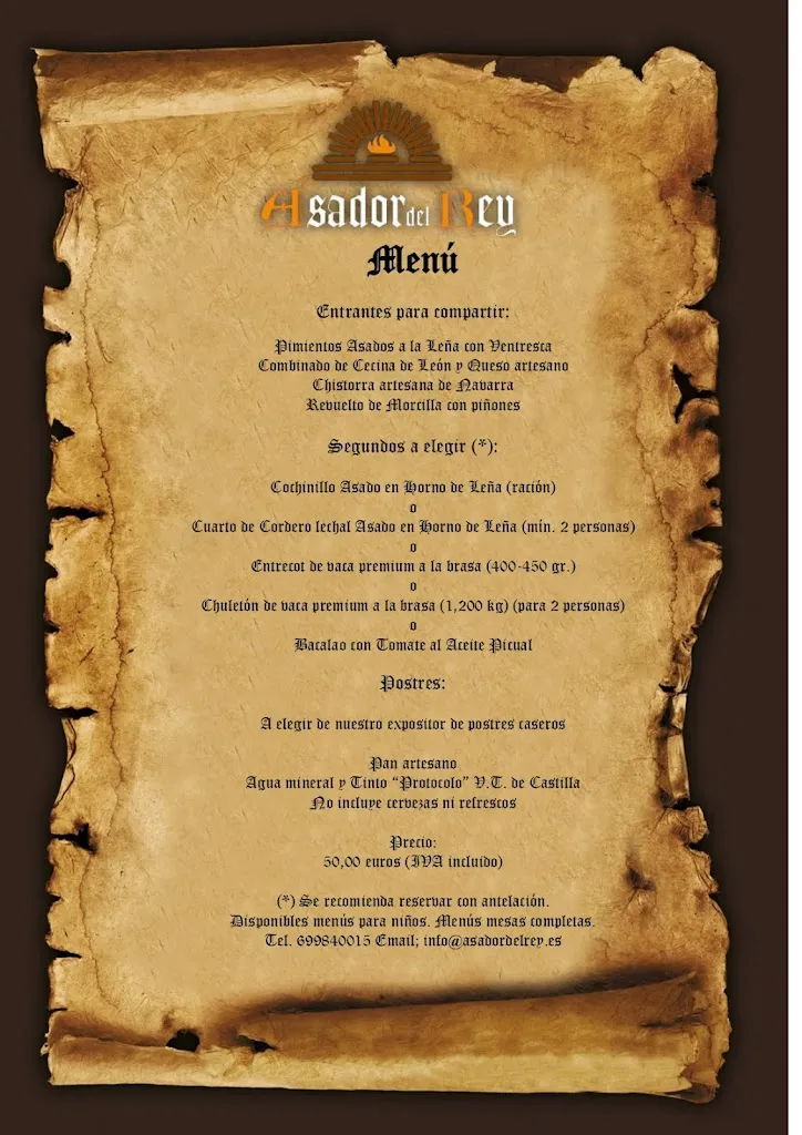 Menu_Asador del Rey_Hornillo El_image_2