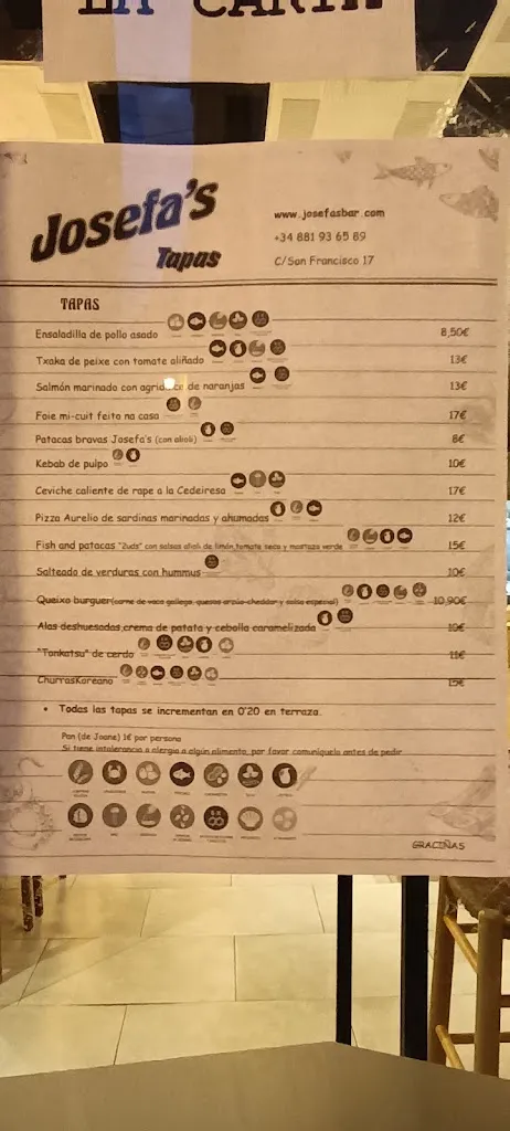 Menu_Josefa´s BAR_Ferrol_image_3