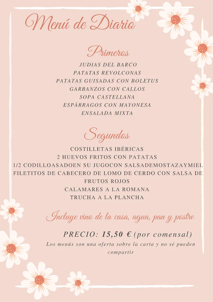 Menu_El Fogón Del Barco_Llanos de Tormes Los_image_1