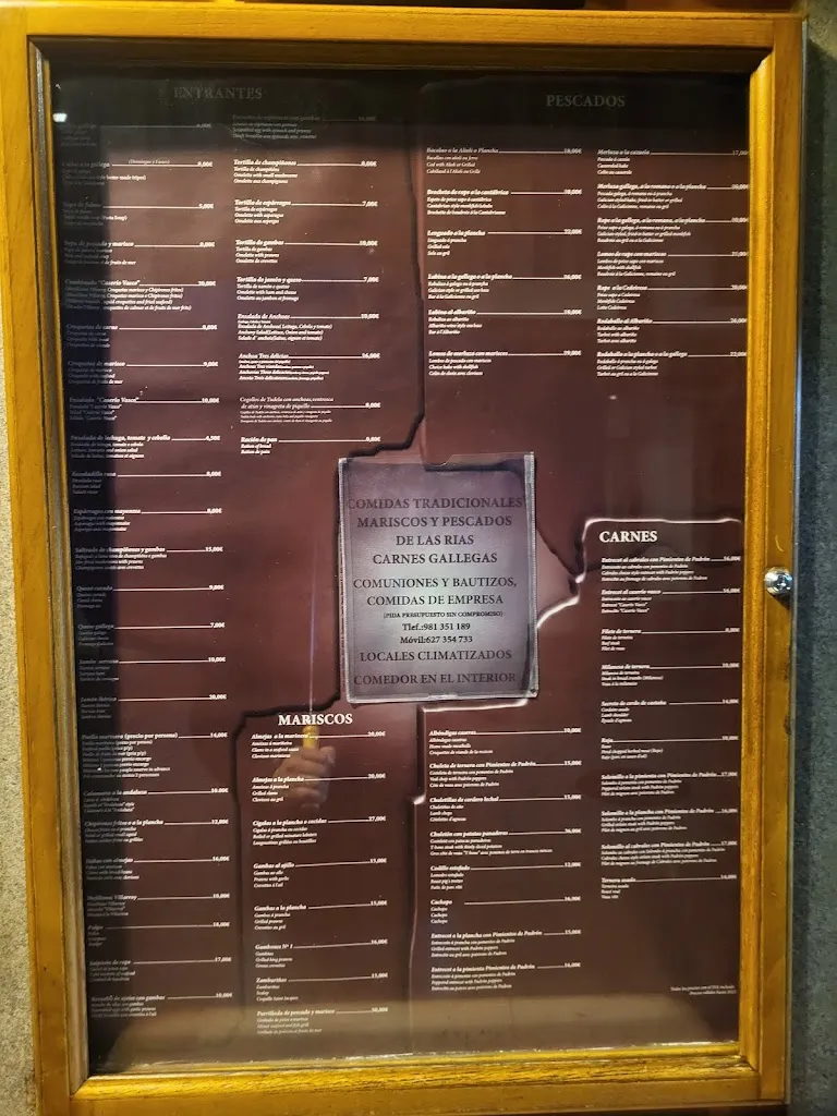 Menu_El Caserío Vasco_Ferrol_immagine_1