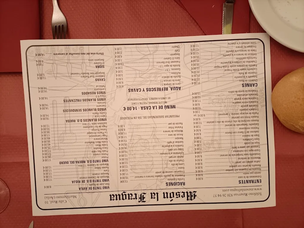 Menu_Restaurante La fragua_Martiherrero_image_2