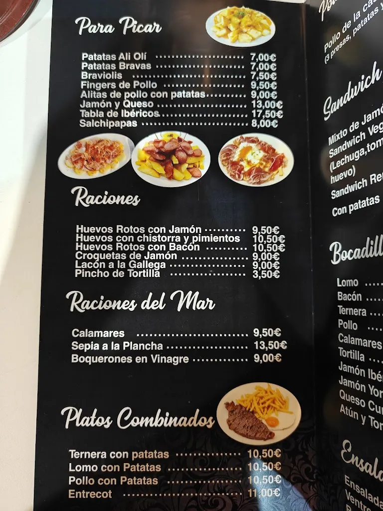 Menu_Marlen's Bar Restaurant_Marlín_image_2