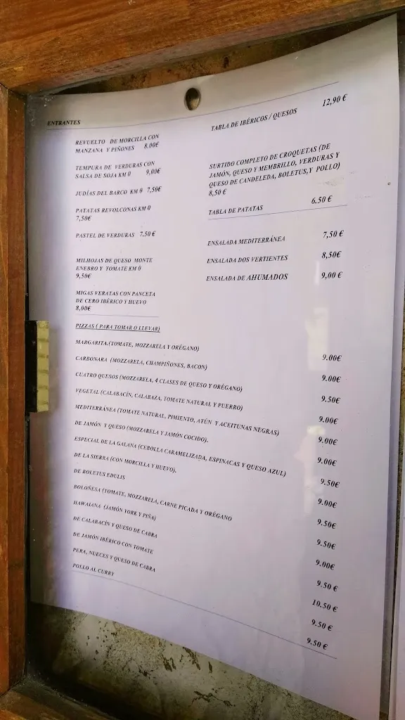 Menu_Restaurante La Galana_Hoyos del Collado_image_1
