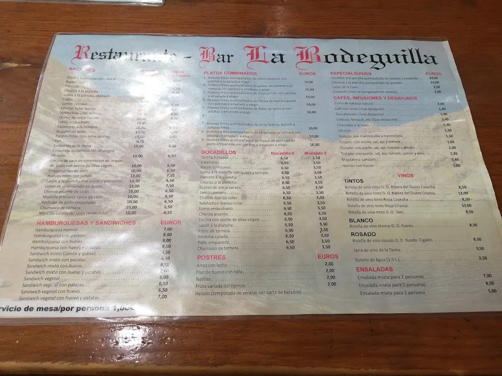 Menü_La Bodeguilla_Hoyos del Collado_Bild_3