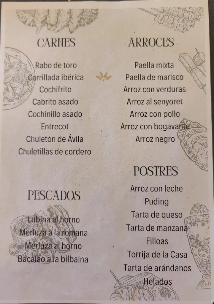 Menu_Bar Restaurante Florentino_Narrillos del Rebollar_image_1