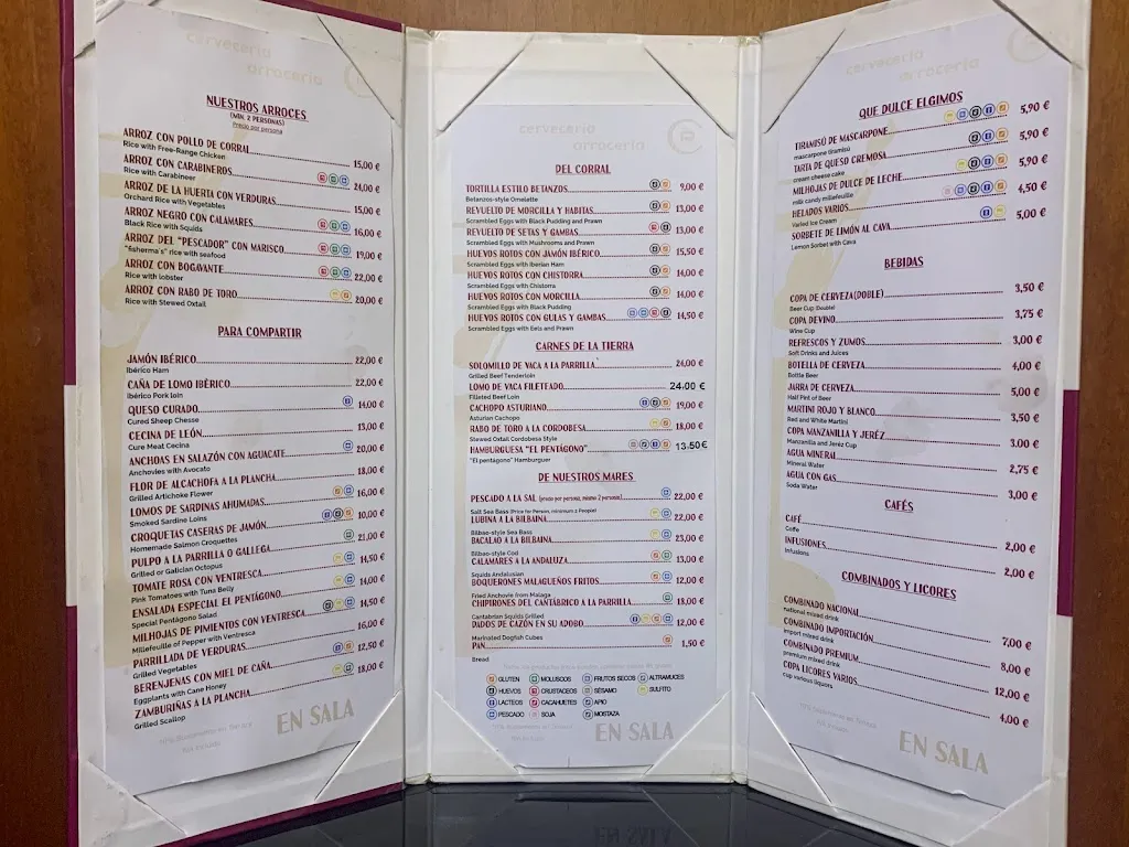 Menu_El Pentágono_Muñana_image_1