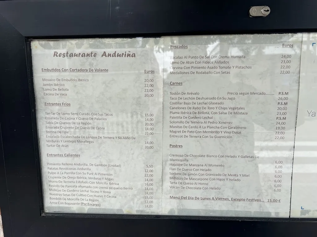 Menu_Restaurante Anduriña_Nava de Arévalo_immagine_2