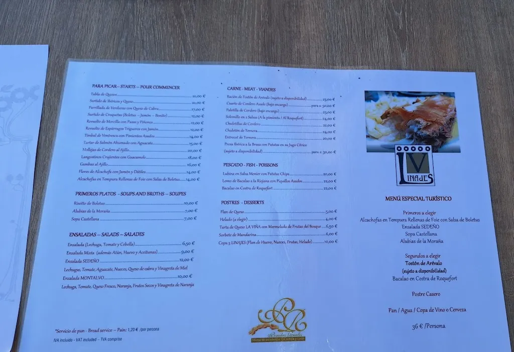 Menu_Restaurante Los Cinco Linajes_Nava de Arévalo_image_3