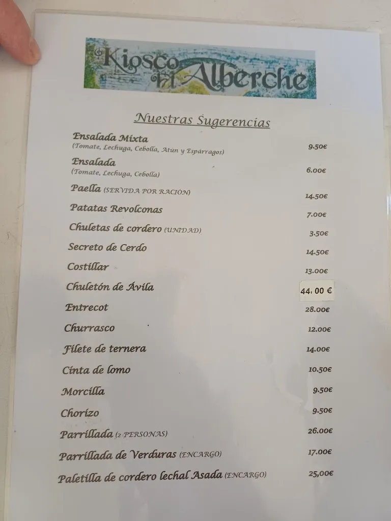 Menu_Kiosco El Alberche_Navalosa_image_1