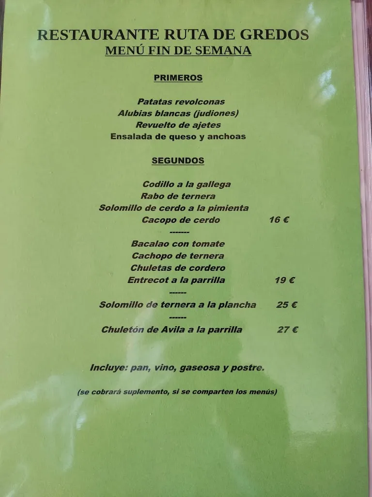 Menu_MESON RESTAURANTE RUTA DE GREDOS_Navaquesera_image_1