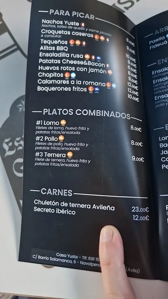 Menu_Restaurante Casa Yuste_Navalperal de Pinares_image_3