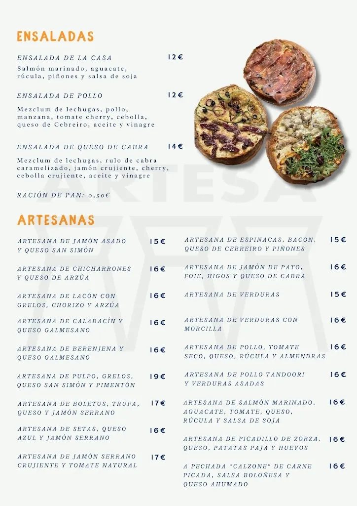 Menu_Artesa Ferrol_Ferrol_image_1