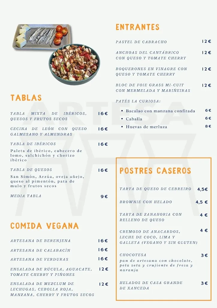 Menu_Artesa Ferrol_Ferrol_image_2