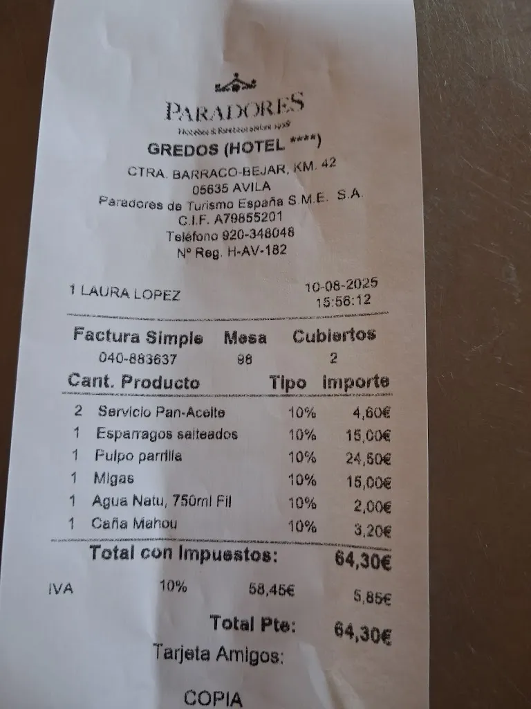 Cesar messner_Restaurante la Huerta del Rey_Navarredonda de Gredos_review