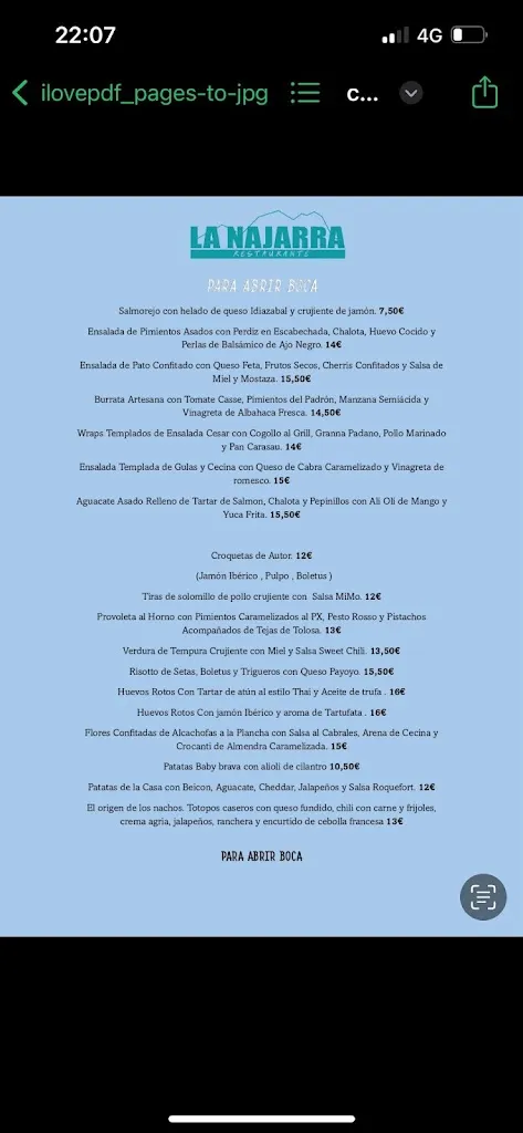 Menu_Restaurante La Najarra_Niharra_image_2