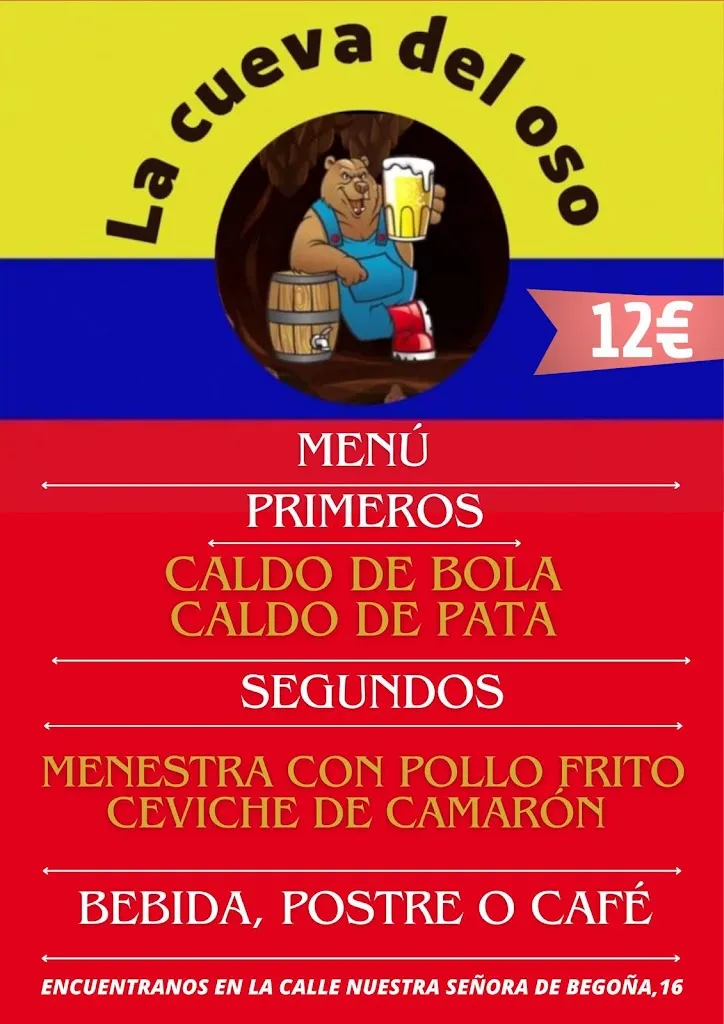 Menu_Bar restaurante ecuatoriano La cueva del oso_Oso El_image_2
