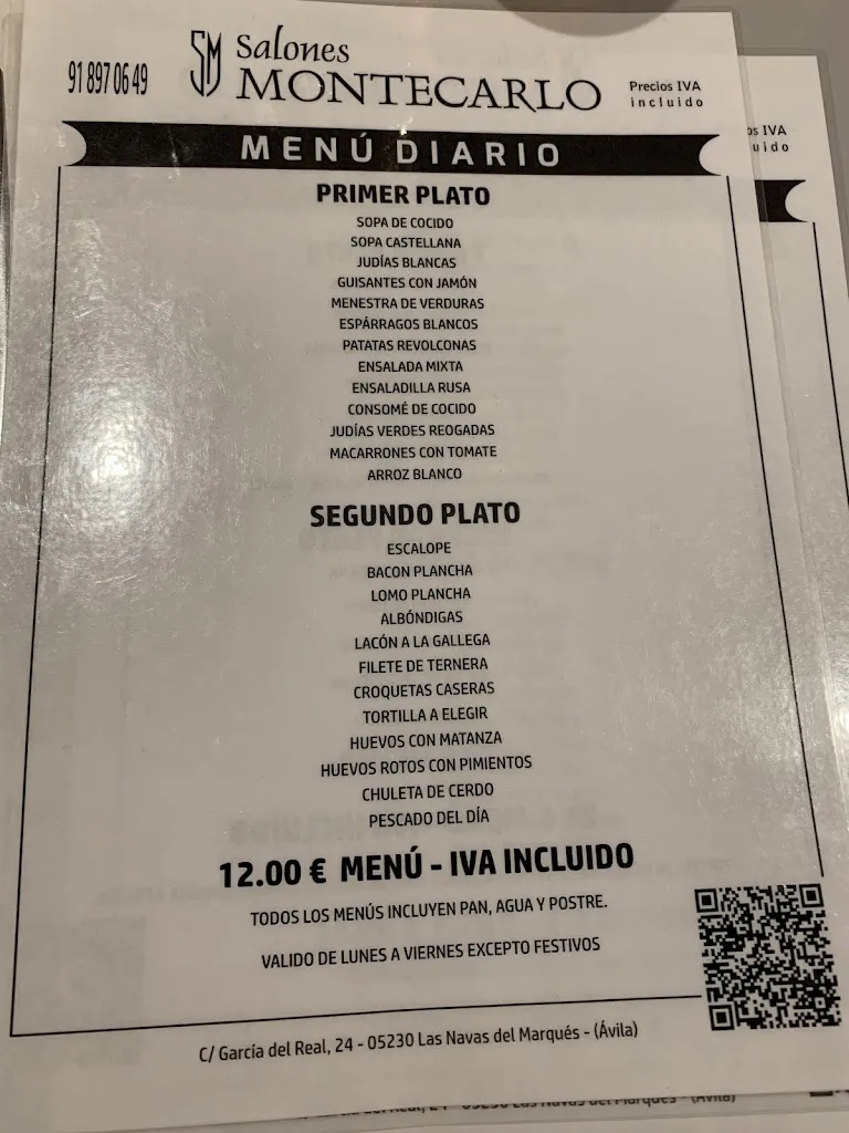 Menu_Restaurante Montecarlo_Navas del Marqués Las_image_2