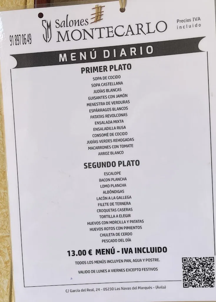 Menu_Restaurante Montecarlo_Navas del Marqués Las_image_3
