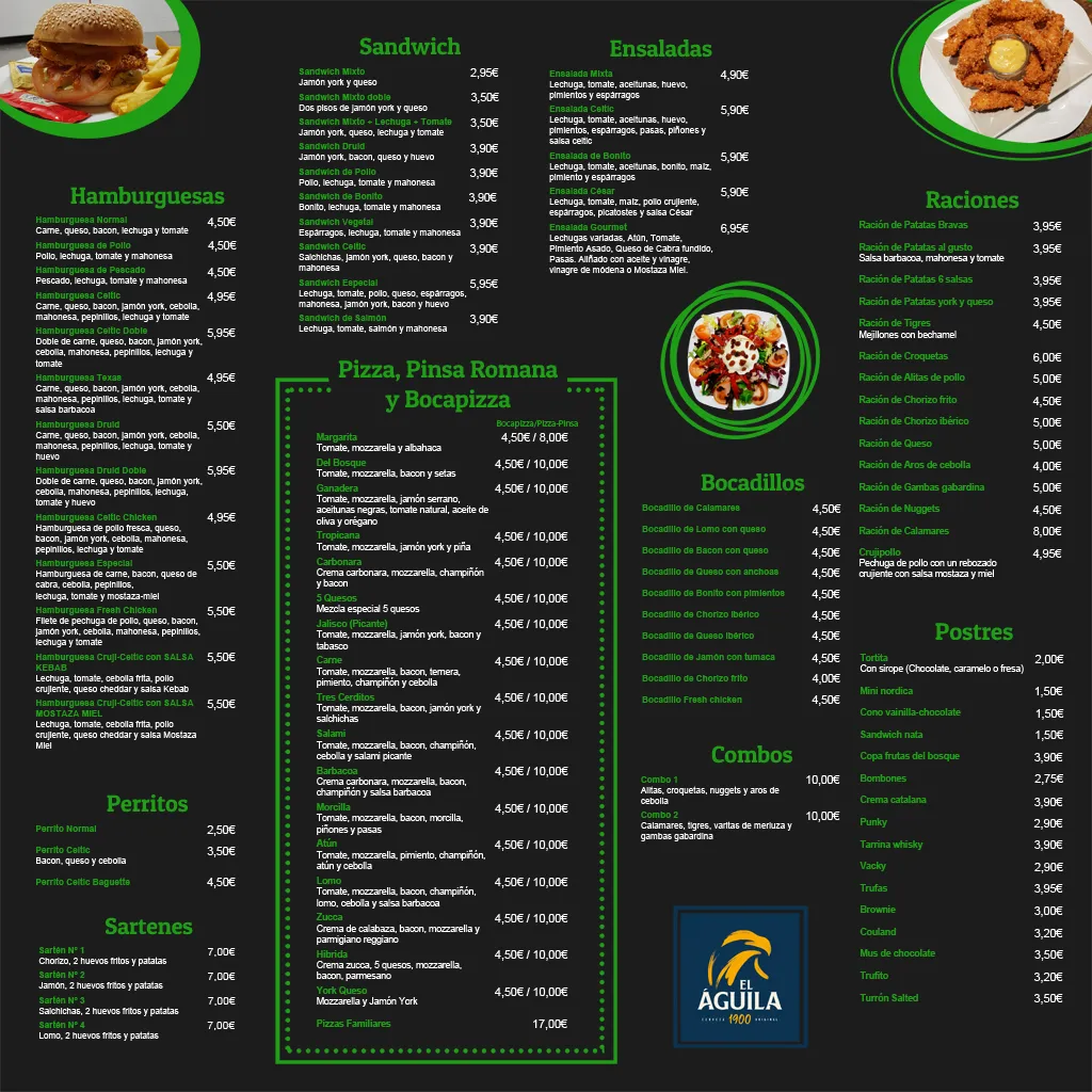 Menu_Celtic Druid_Navas del Marqués Las_image_1