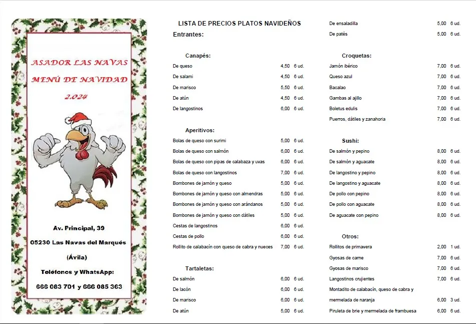 Menu_Asador Las Navas_Navas del Marqués Las_immagine_1