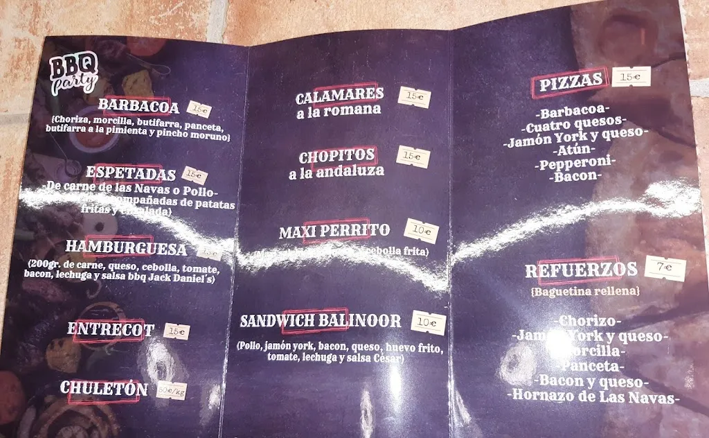 Menu_Restaurante Las Terrazas - New Balinoor_Navas del Marqués Las_image_1