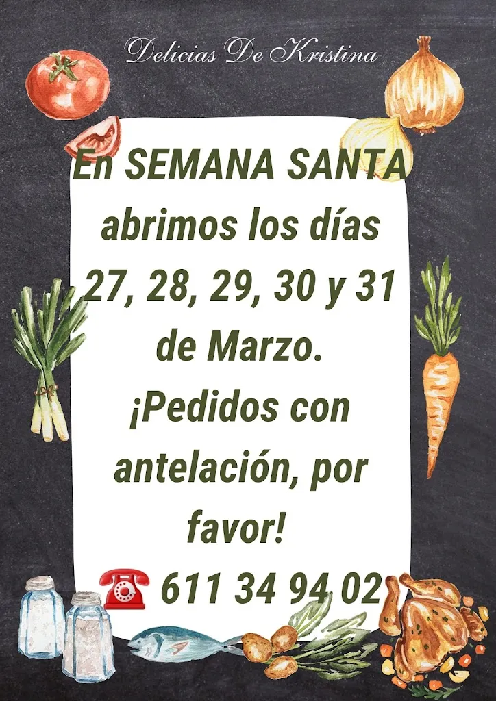 Menu_Delicias De Kristina - Cocina Artesanal _Navas del Marqués Las_image_1