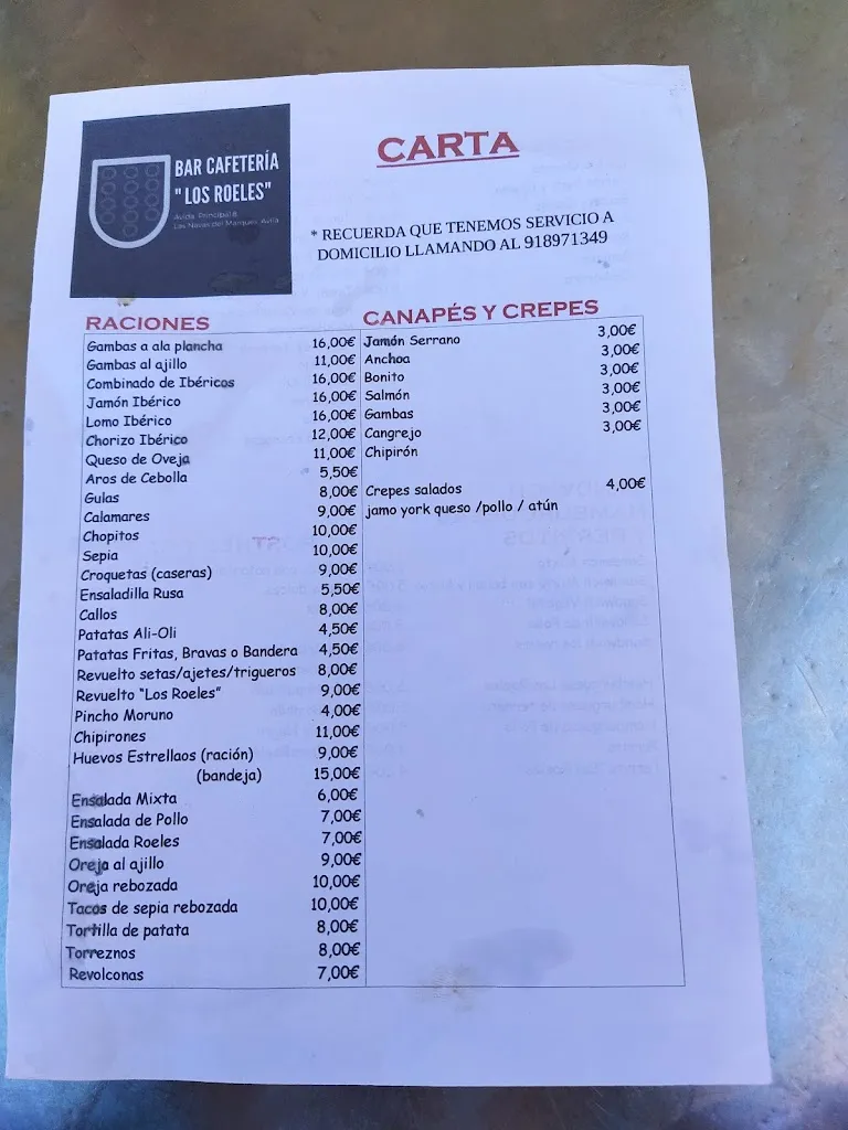 Menu_Los Roeles_Navas del Marqués Las_image_2