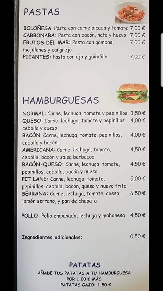 Menu_Asador Pit Lane Navaluenga_Navaluenga_image_2