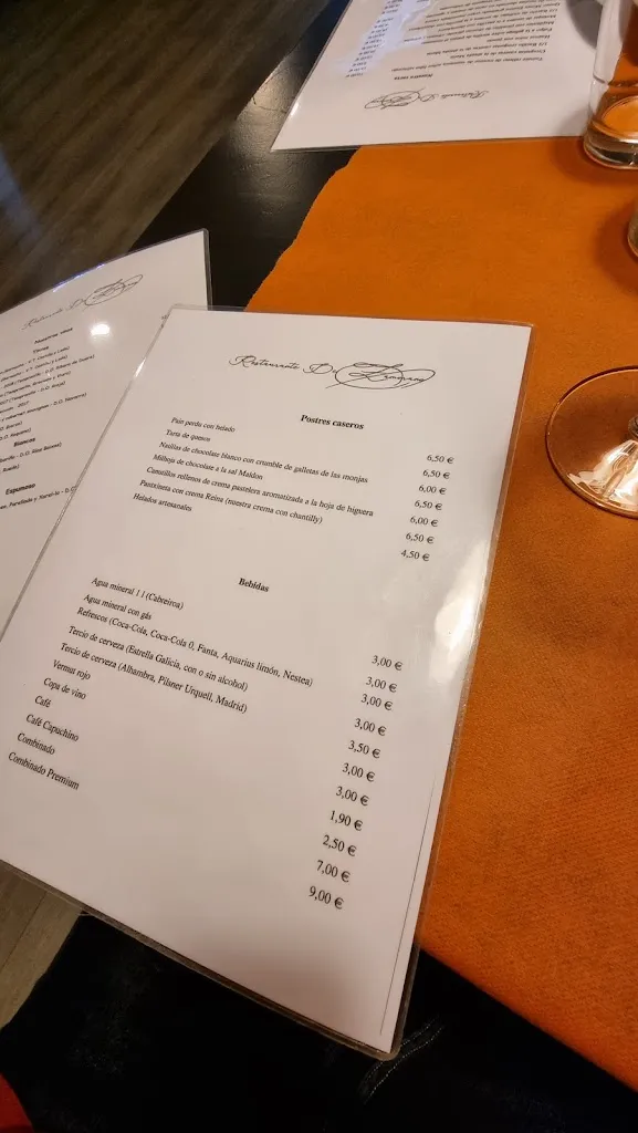Menu_Restaurante De Zamorano_Navaluenga_immagine_4