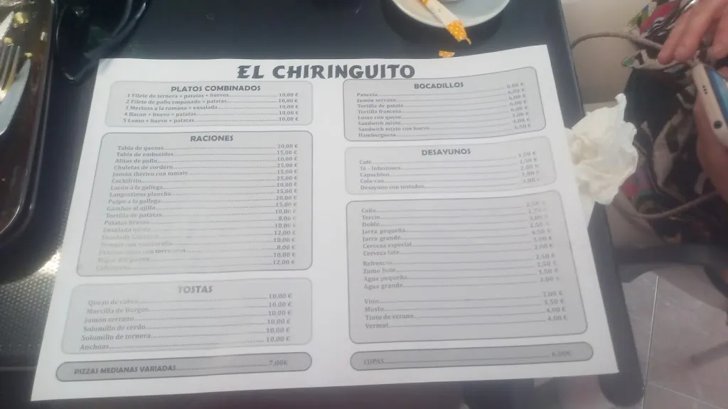 Menu_El Chiringuito_Navaluenga_immagine_1