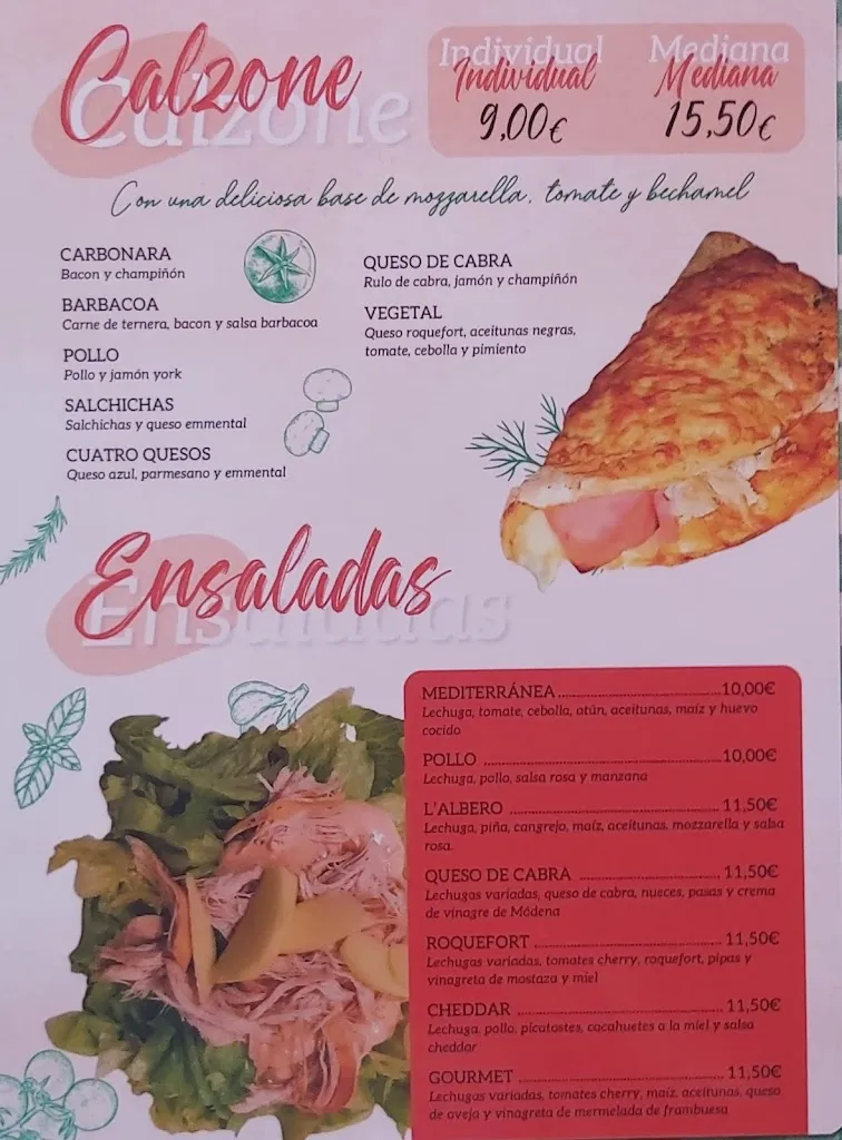 Menu_L'Albero Pizza_Navaluenga_immagine_1