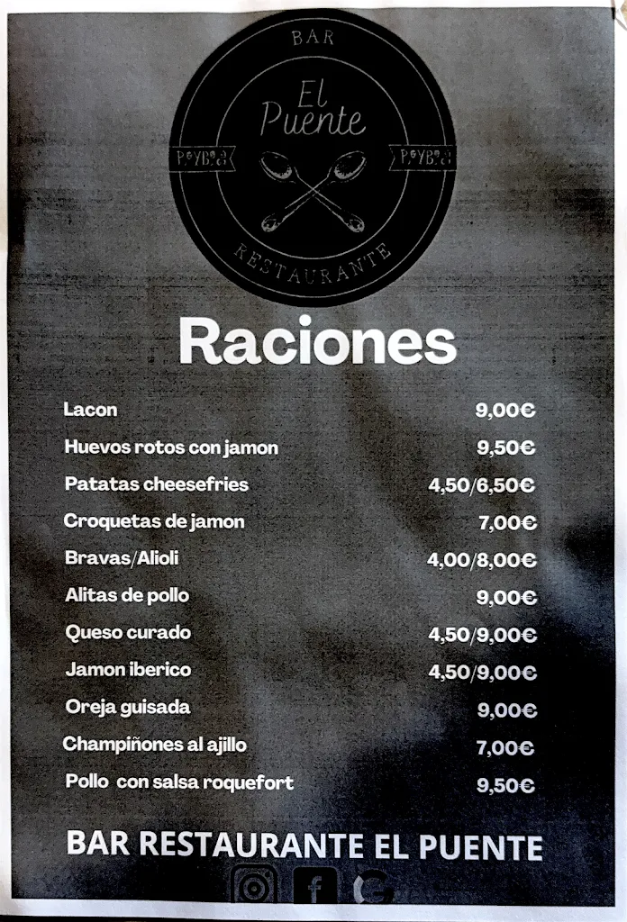 Menu_Bar Restaurante El Puente en Pedro Bernardo_Pedro Bernardo_image_3