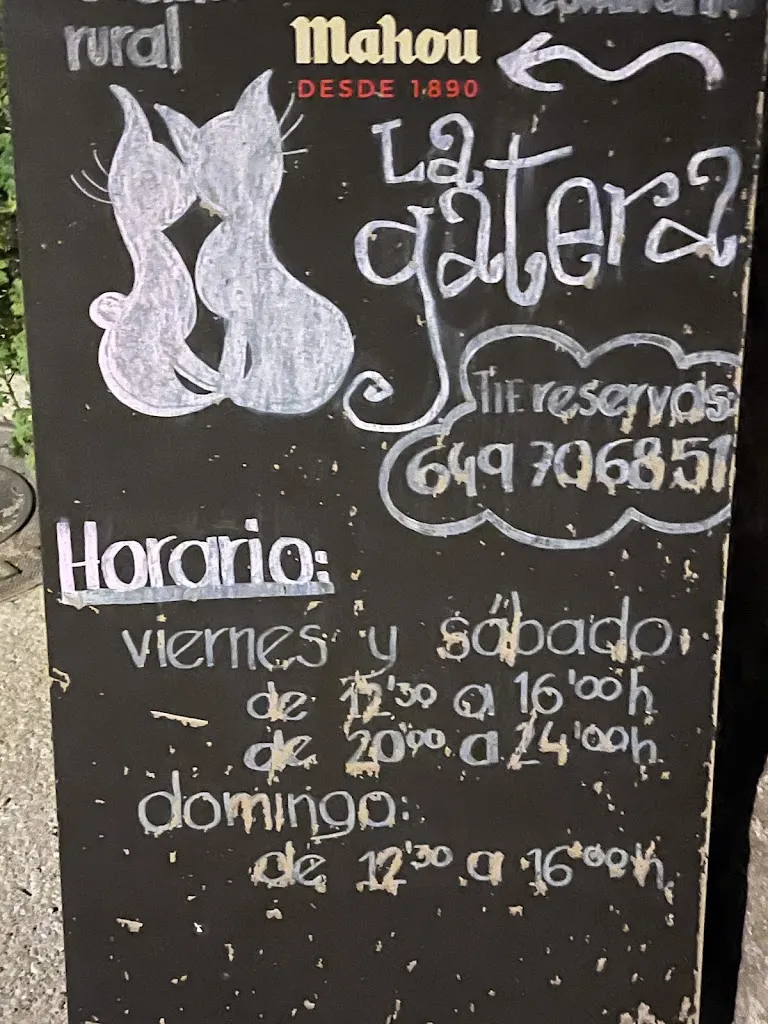 Menu_La Gatera. Posada Rural_Pedro Bernardo_image_1