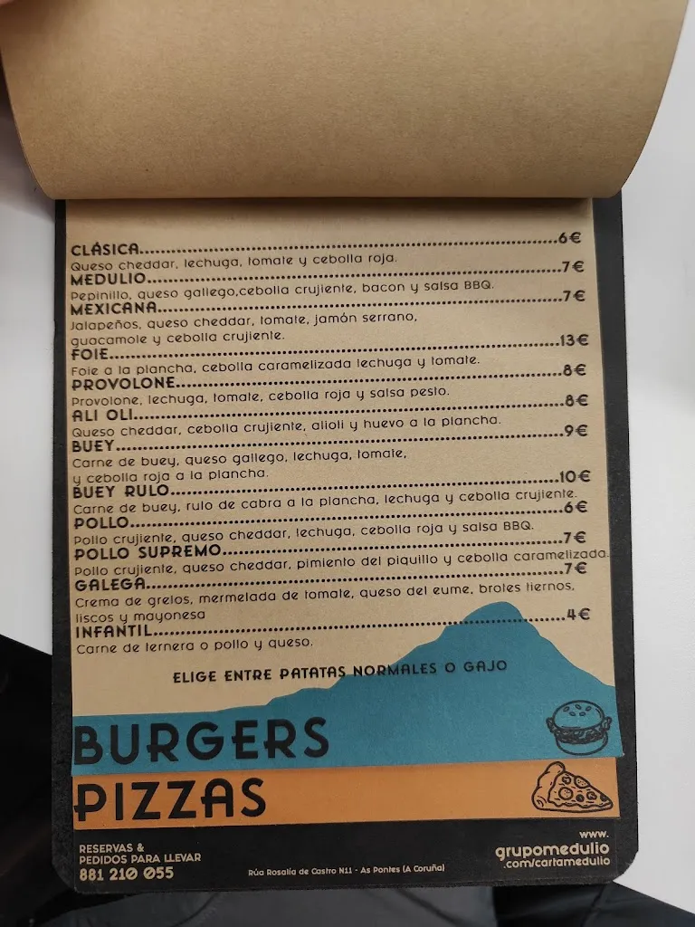Menu_Cervecería Medulio_As Pontes de García Rodríguez_image_2